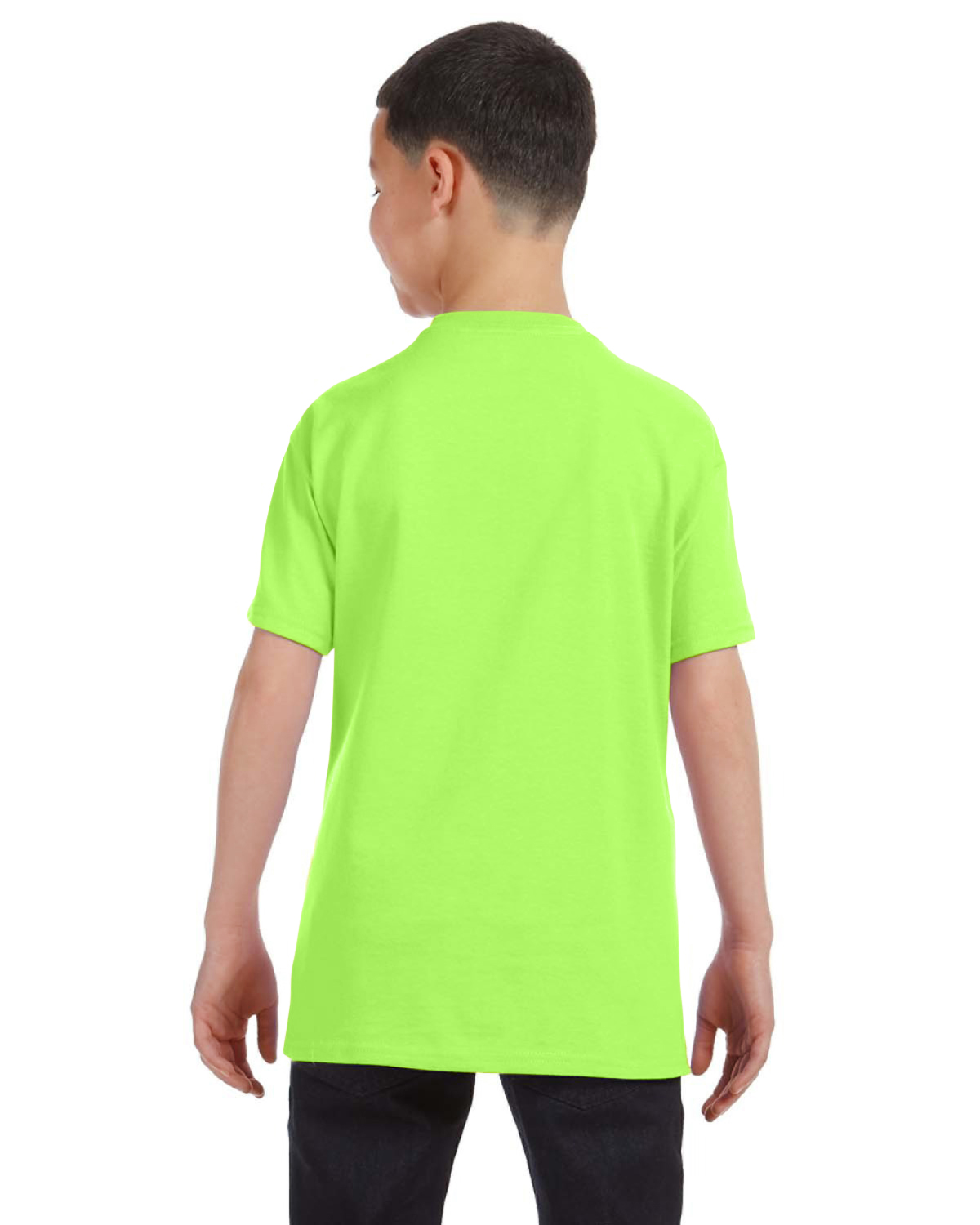 Gildan G500B Neon Green Youth Heavy 