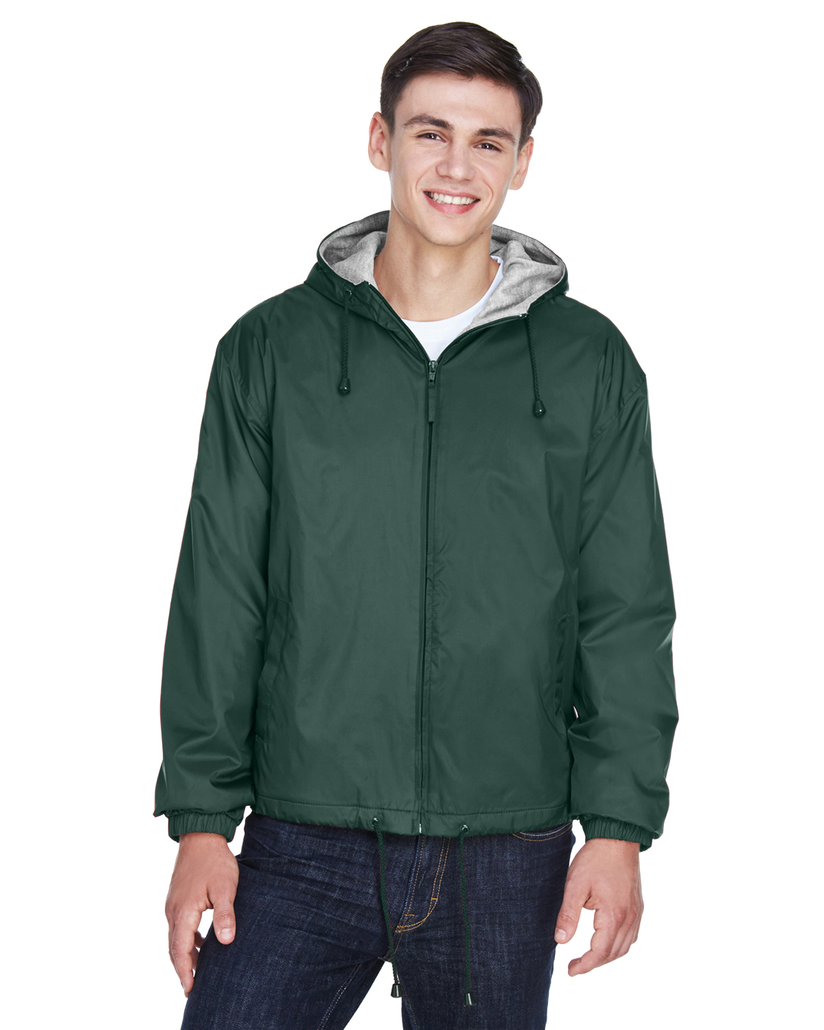 fleece lined jacket with hood