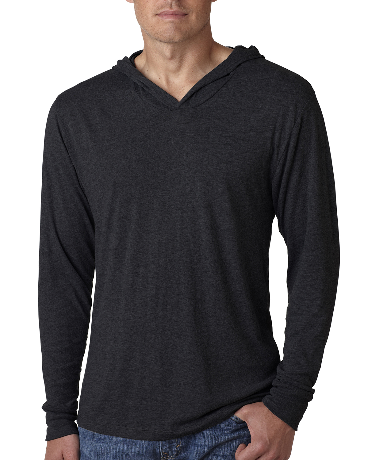 mens long sleeve hooded tee