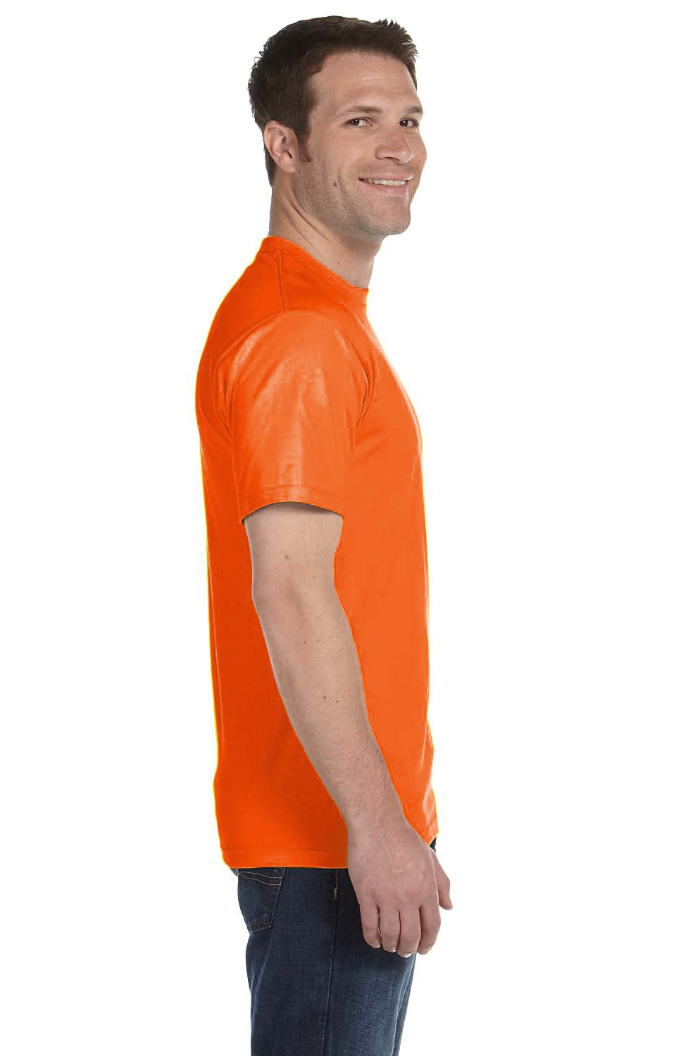Gildan G800 Safety Orange Adult 5.5 oz 