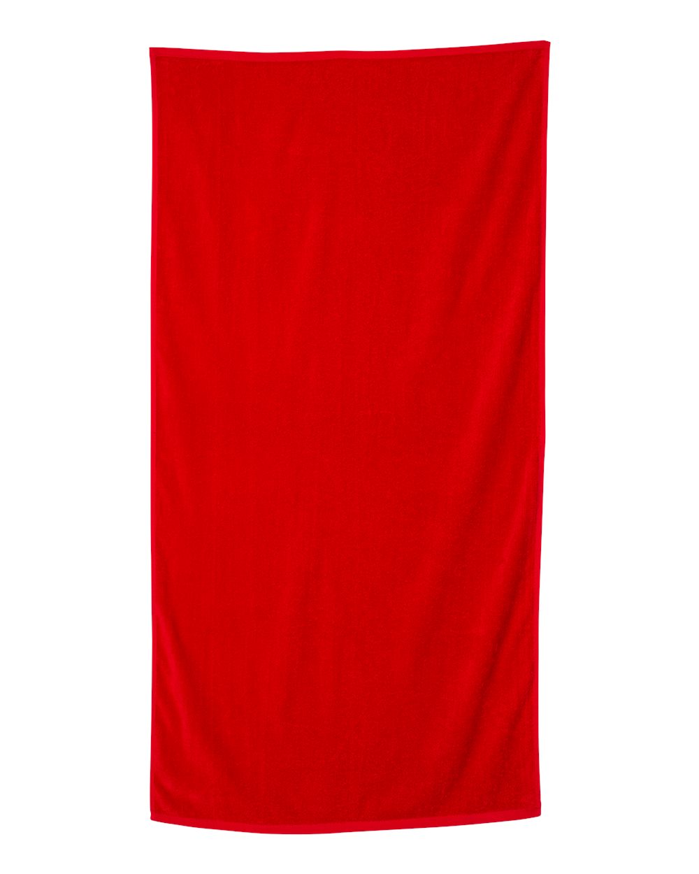 red beach towel