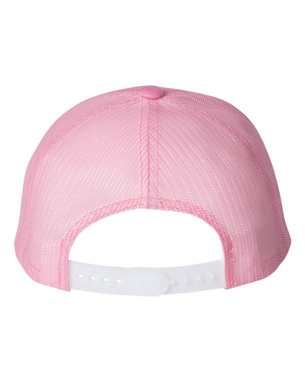 Yupoong 6606 Pink Adult Retro Trucker Cap | JiffyShirts