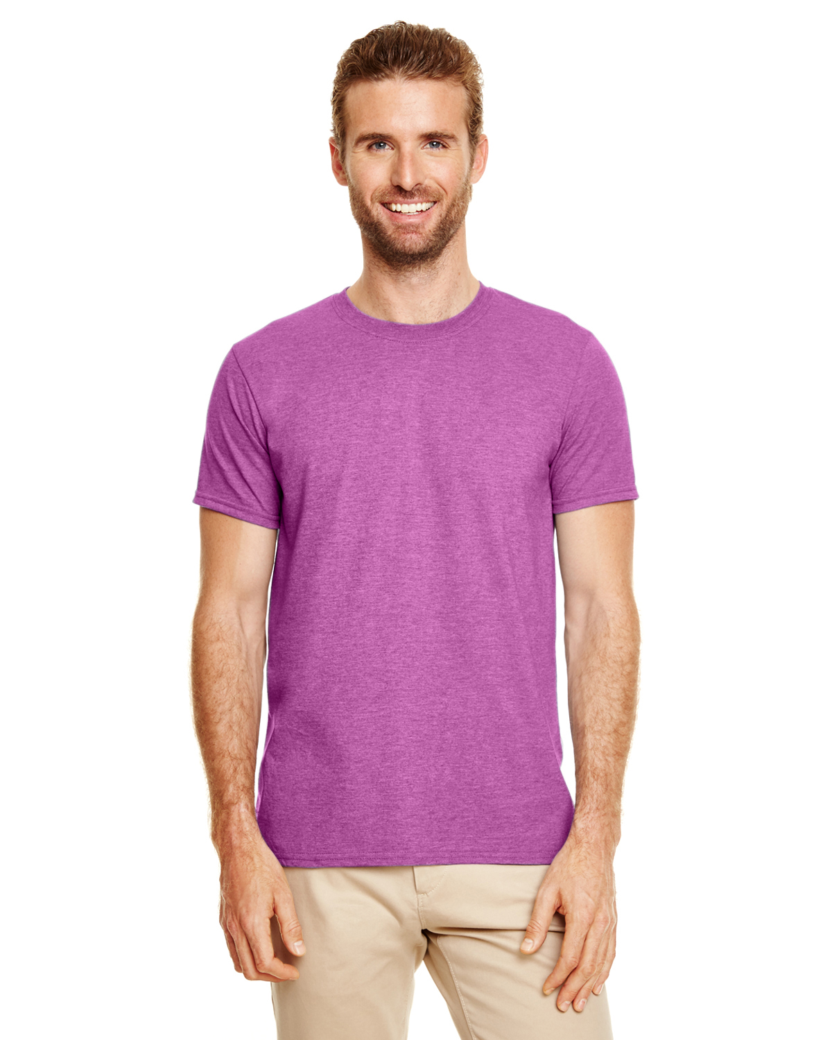 Gildan G640 Heather Radiant Orchid 