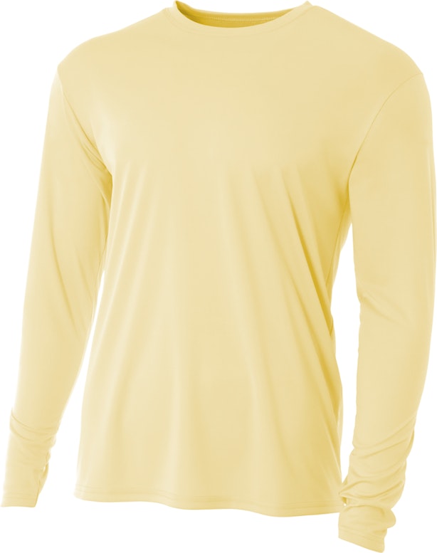 Alternative Apparel 3/4-Sleeve Two-Tone Henley Tee in Yellow for Men