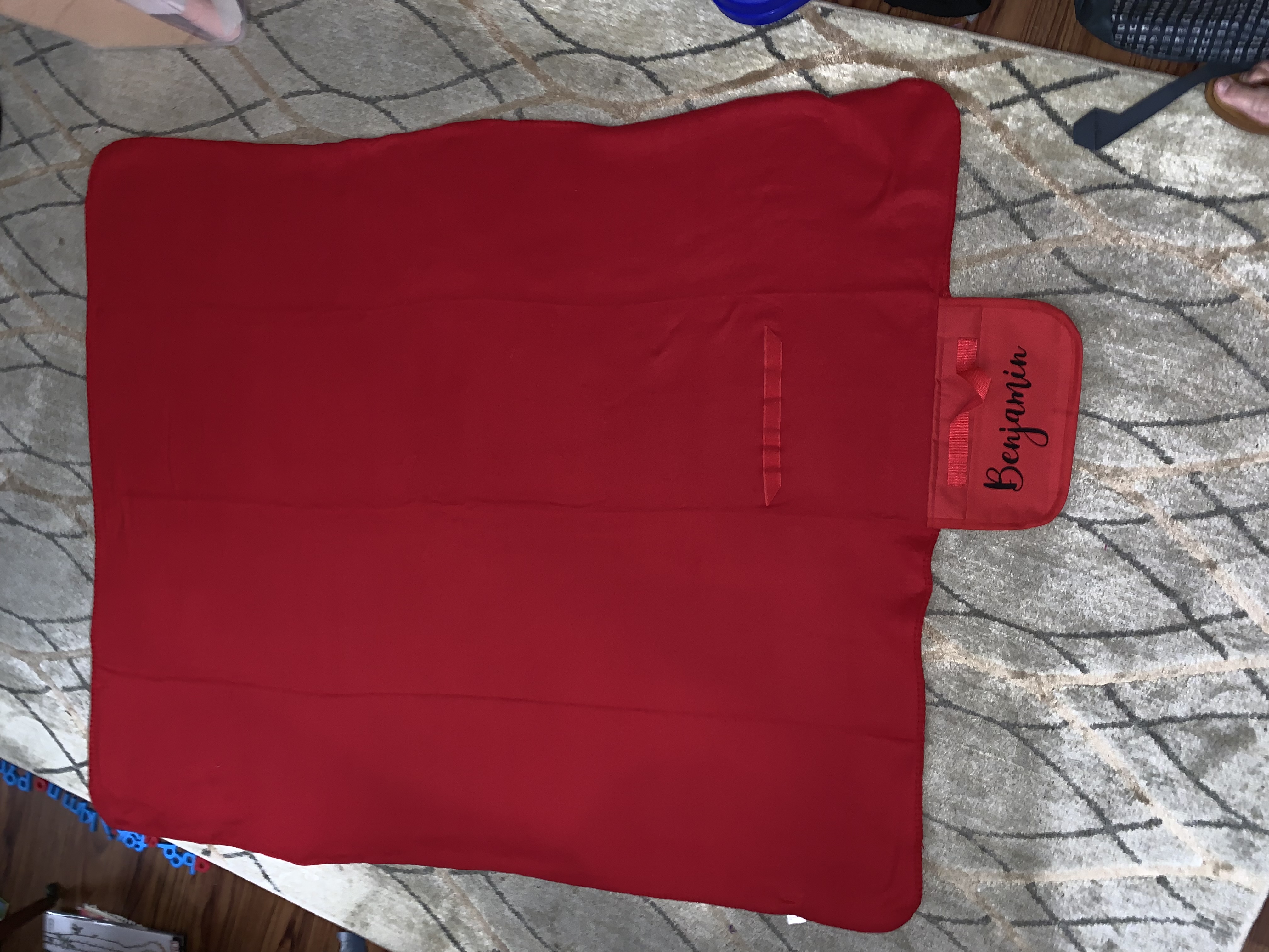 Alpine Fleece 8718 Gray Fleece Roll Up Blanket JiffyShirts