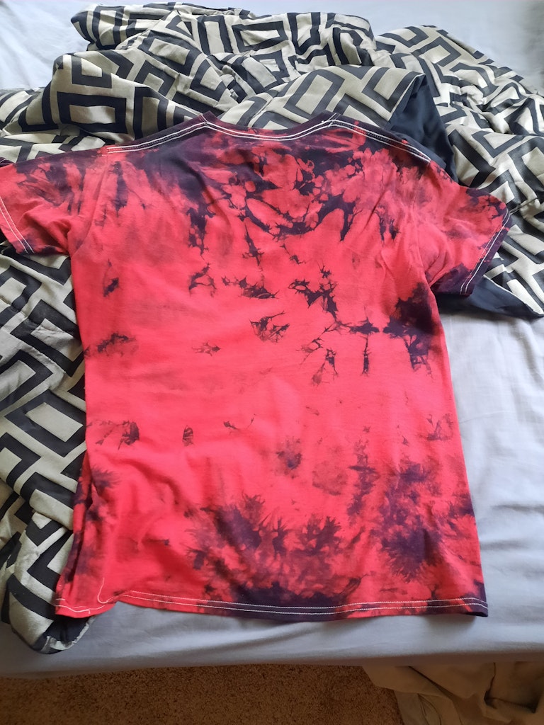 Adult Black-Red Tie Dye Shirt – MN Professional