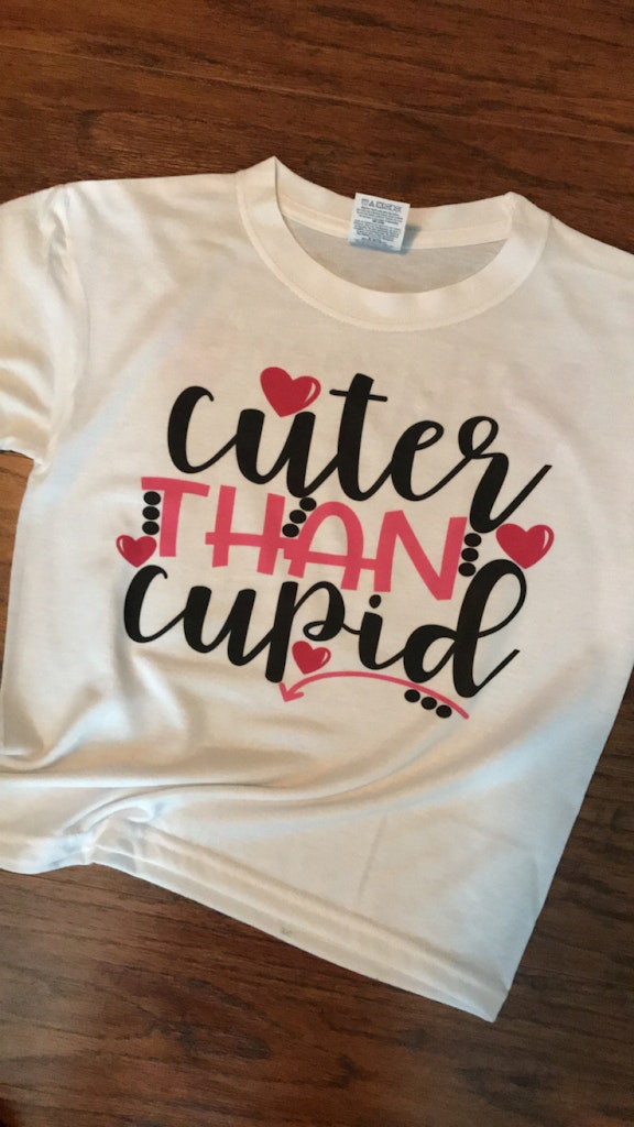 Cuter Than Cupid Sublimation and DTF Iron on Transfers